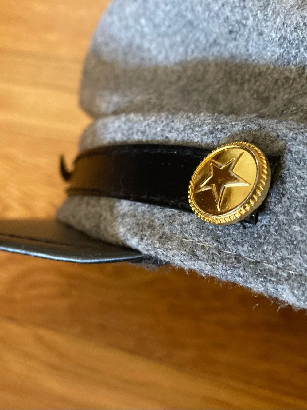 Boy’s gray Confederate cap